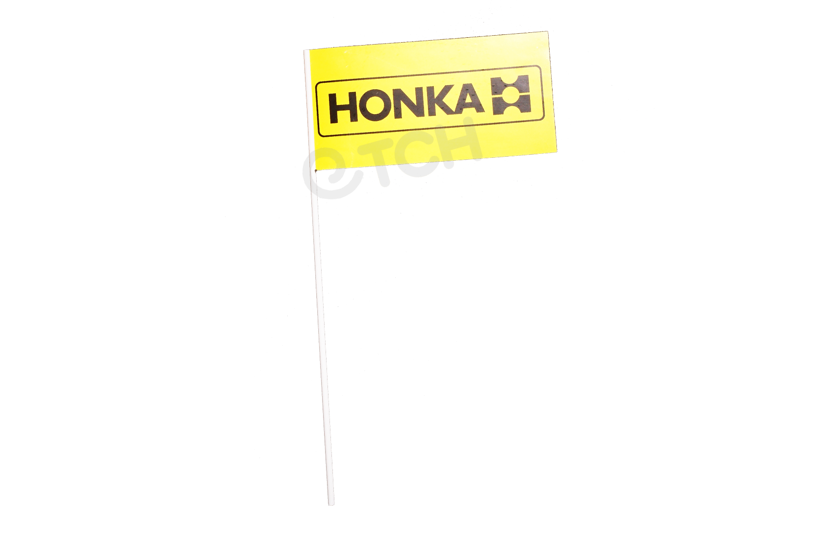 Флажок на палочке нестандартного формата с печатью логотипа