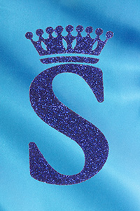 Фольга: синие блестки