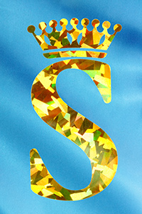 Фольга: золото голографическое