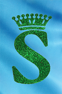 Фольга: зеленые блестки