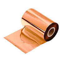 Рулончик блестящей фольги медно-розового цвета