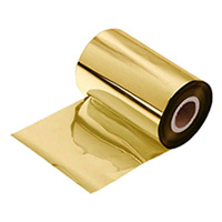 Рулончик блестящей фольги золотистого цвета