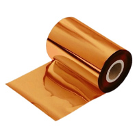 Рулончик блестящей фольги оранжевого цвета