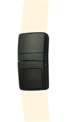 Пластиковый замок безопасного разрыва ленты для бейджа черный