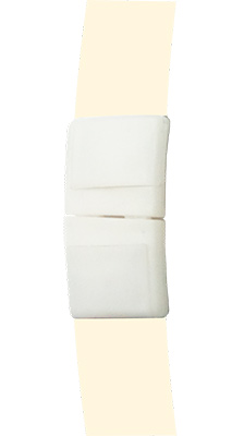 Пластиковый замок безопасного разрыва ленты для бейджа белый