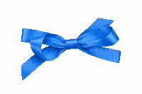 Лента ярко-синего цвета