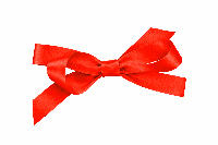 Лента ярко-красного цвета