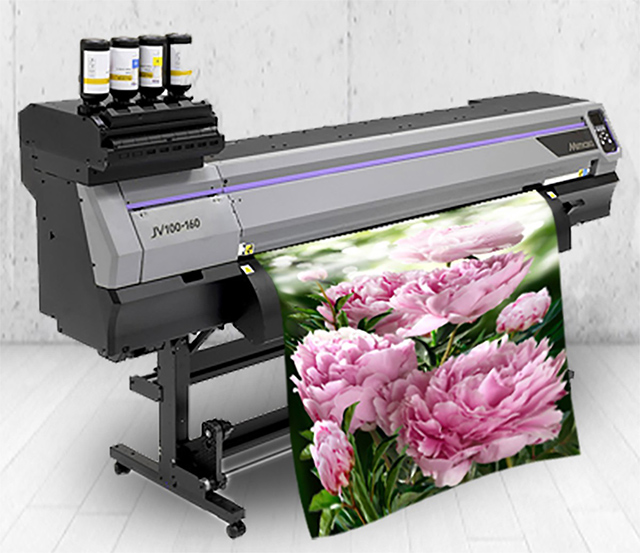 Широкоформатный сублимационный принтер JV 300 шириной 160 см печатает розы