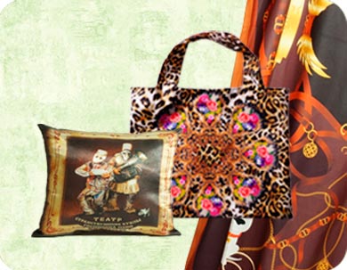 Продукция ТСН-ПРИНТ для дома, с красивыми принтами: подушка, штора, тканевая
сумка шоппер.