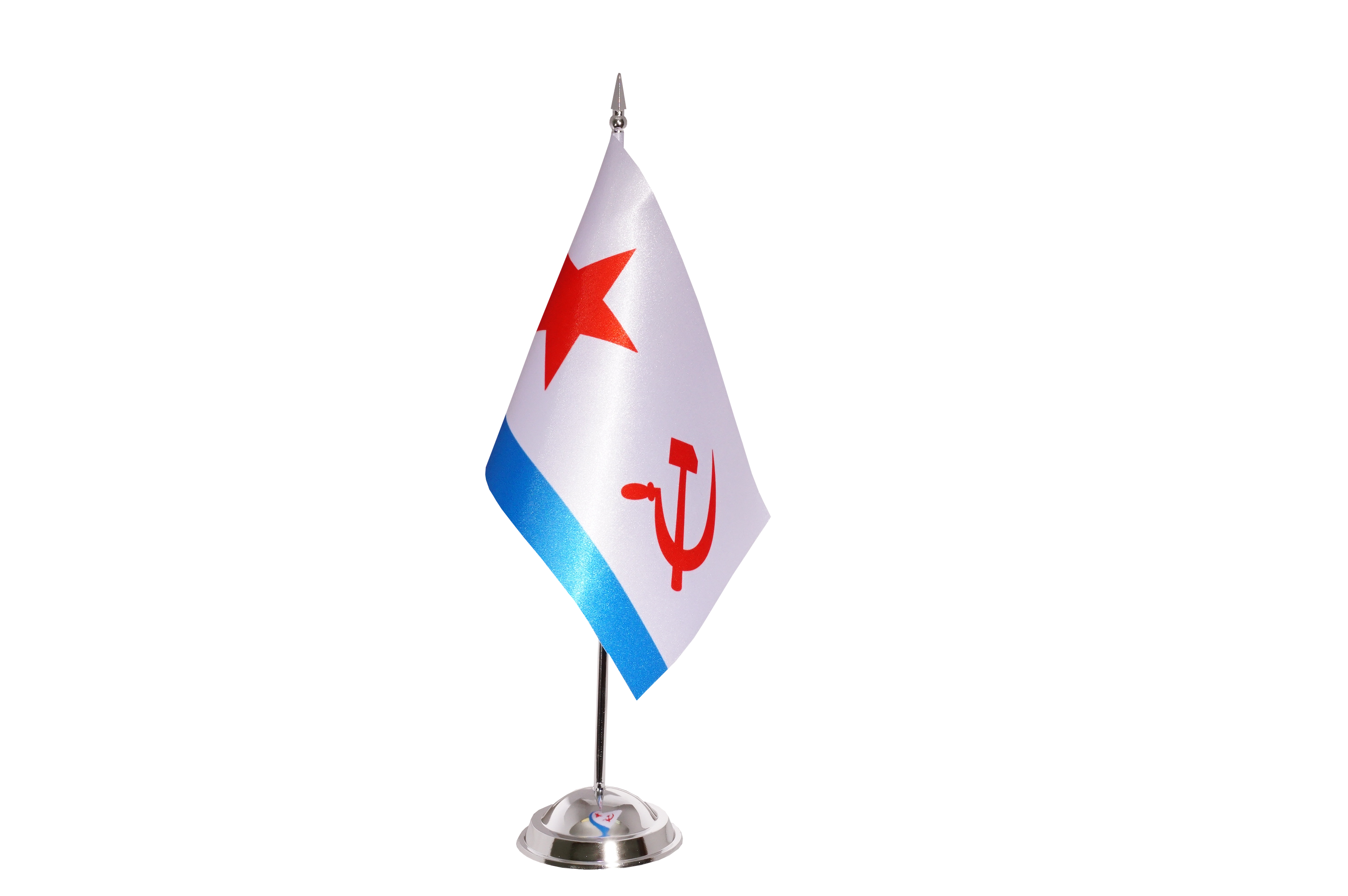 Настольный флажок в стандартном исполнении из однослойной ткани