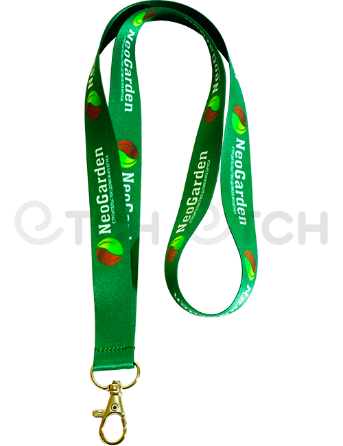 Полноцветная печать на ленте для бейджей 25 мм