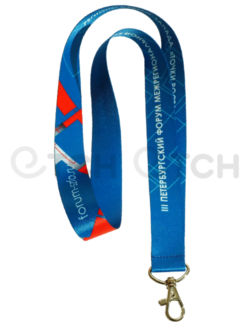 Полноцветная печать на ленте для бейджей 20 мм