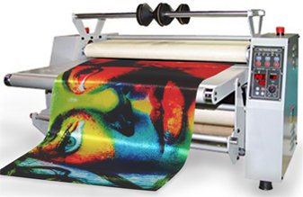 Каландровый термо пресс для сублимационной печати по ткани.