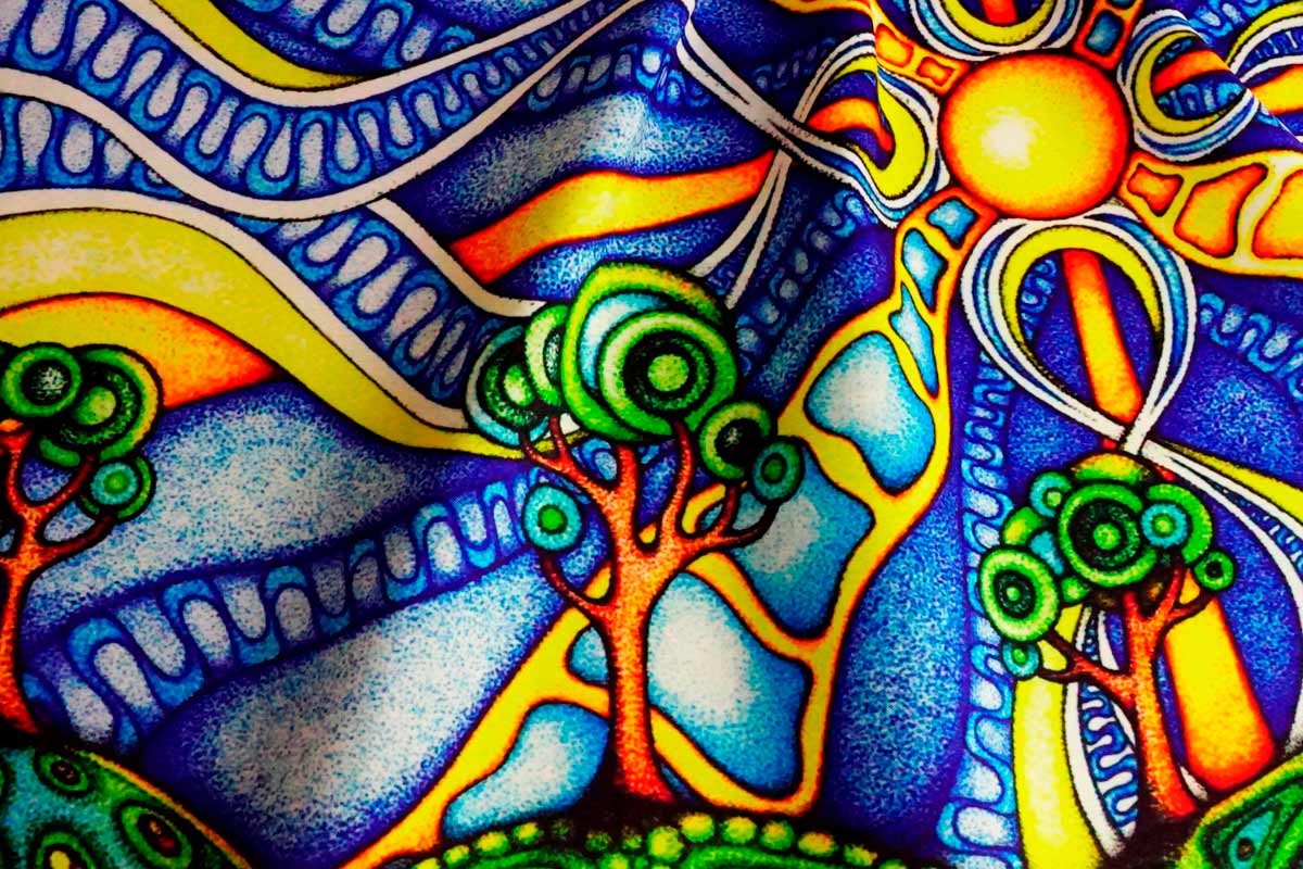 Макро-фото габардина.