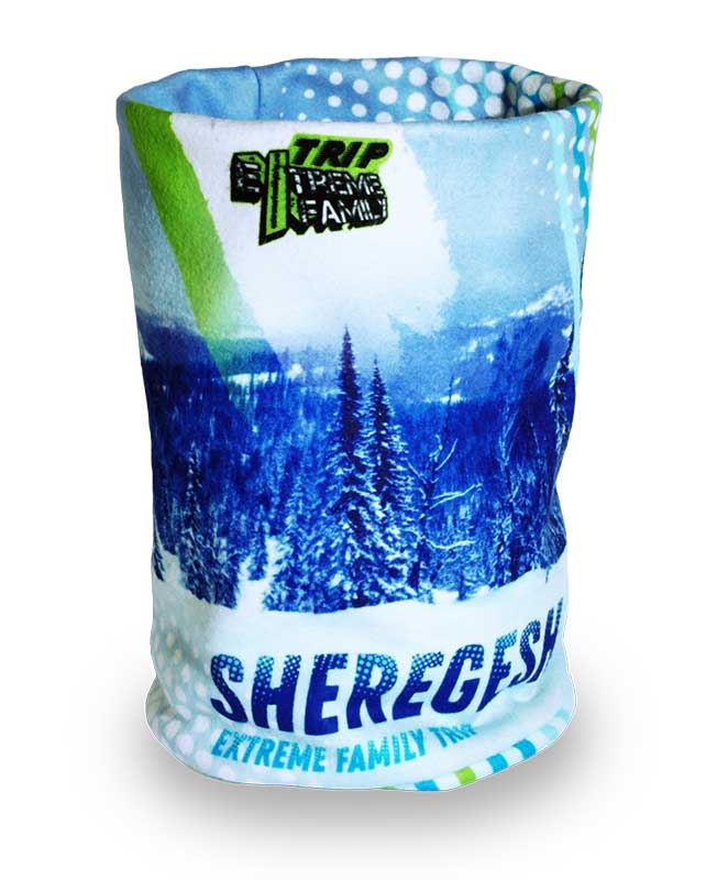 Флисовый двухслойный бафф