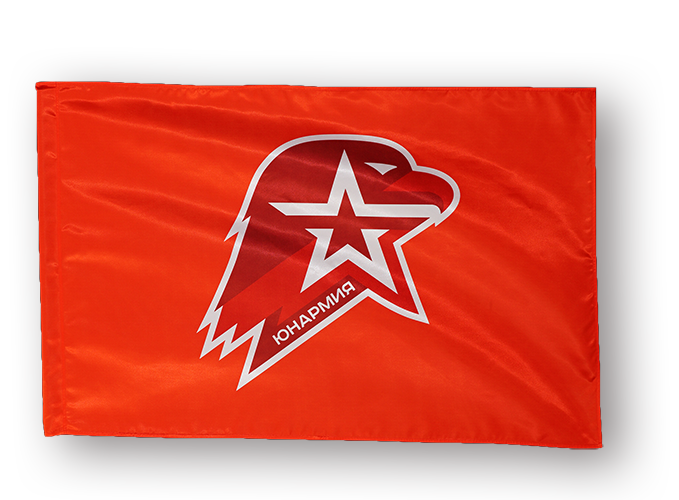 Фото флага Юнармии на атласе