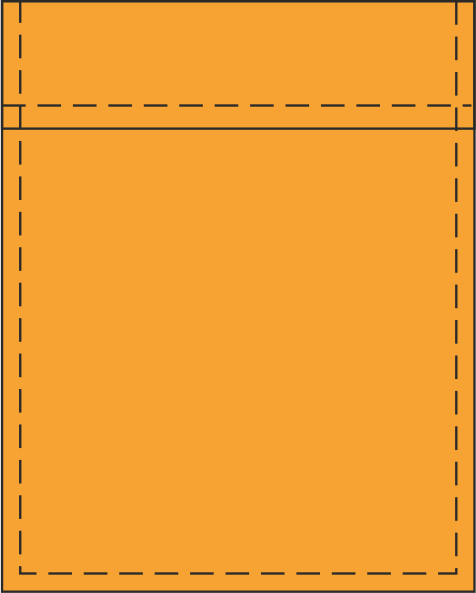 Вертикальный карман для фартука, размер: 8х12 см.