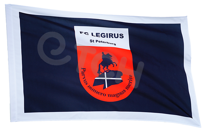 Флаг с логотипом спортивного клуба