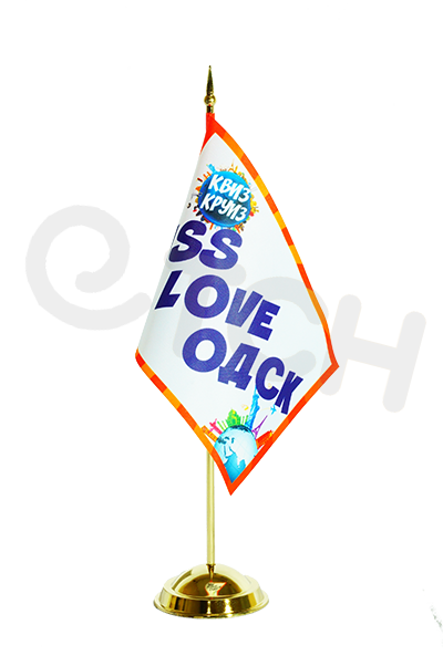 Настольный флаг с фирменной символикой