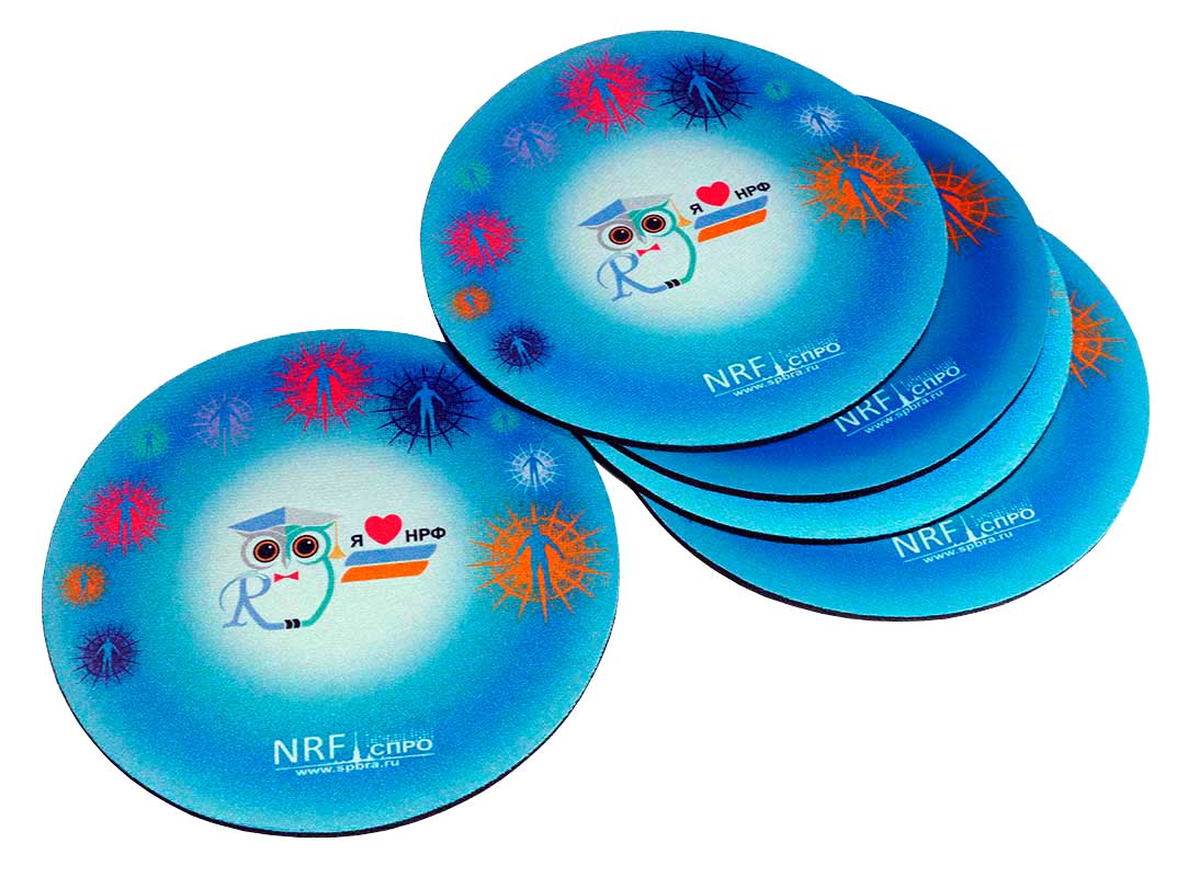 Коврик для мыши с нанесением логотипа