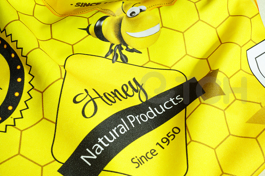 Полноцветная печать рекламы на промо накидке