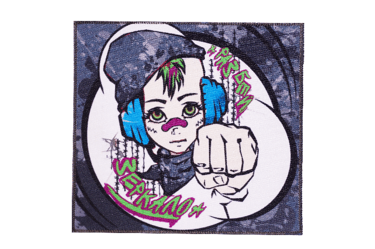 Нашивка печатная 14х15 см. из габардина с прокладкой