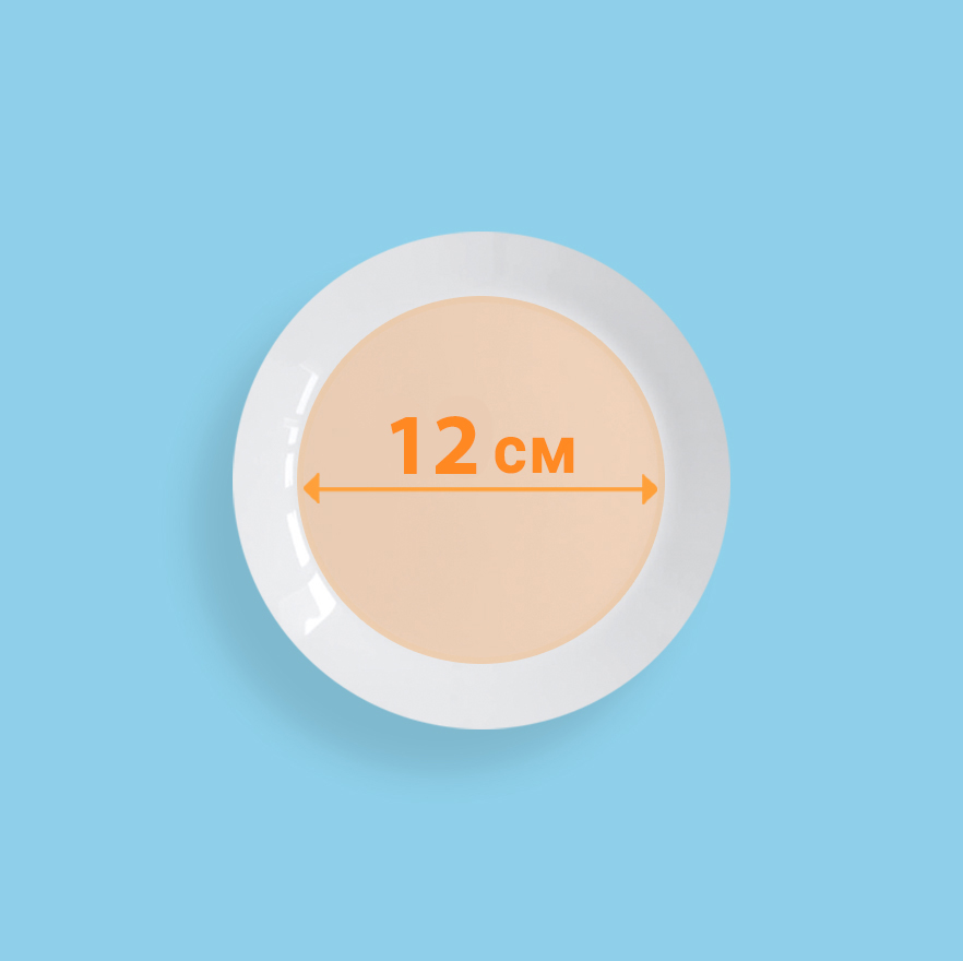 Тарелка диаметром 12 см. с профилем 3D под печать на заказ