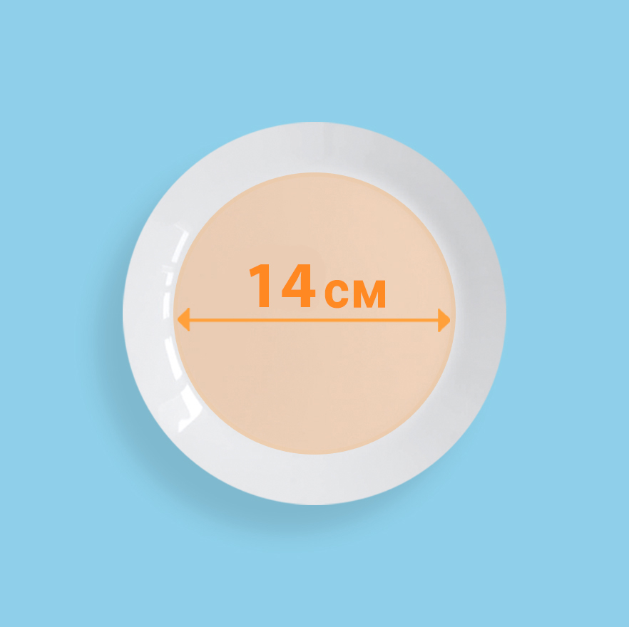 Тарелка диаметром 14 см. с профилем 3D под печать на заказ