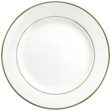 Тарелка диаметром 25 мм. под печать с золотым. ободком.