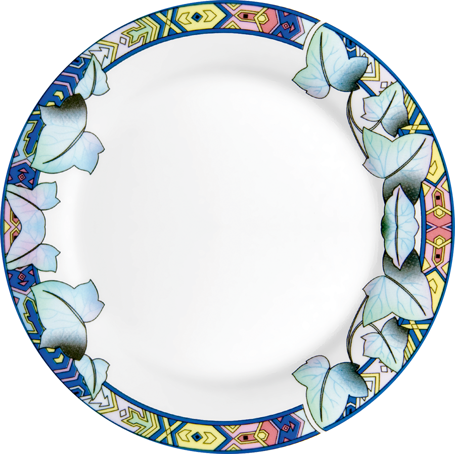 Тарелка под нанесение с орнаментом Лотос. 