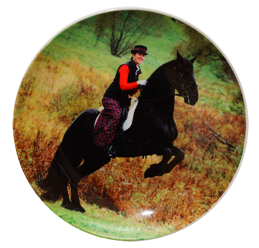 Тарелка с печатью фото