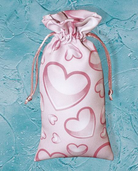 Мешочек с логотипом, изготовленный из фактурной ткани Арт холст