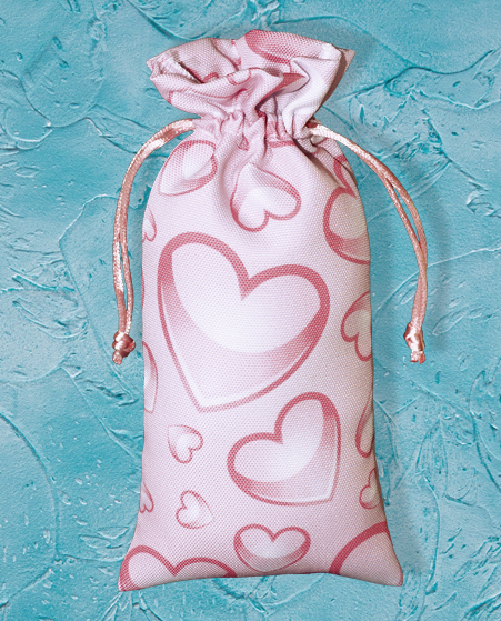 Мешочек с логотипом из мелко фактурной ткани Габардин