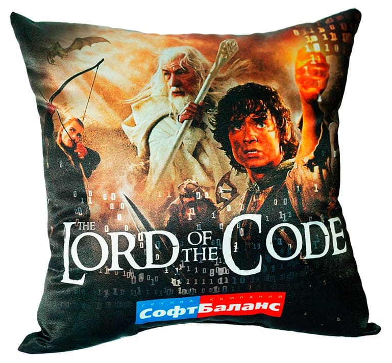 Подушка с фотопечатью «Сильвестр Столоне», от края до края.