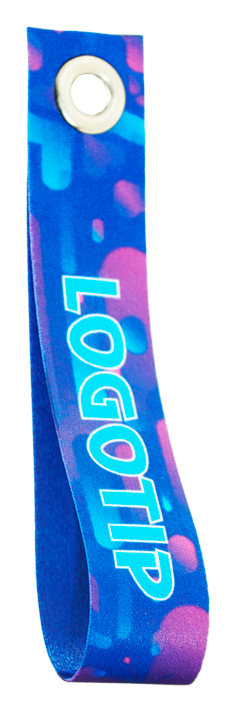 Ремувка-брелок «Петля Нестерова» из сатиновой ленты, с карабином «Люкс» через люверс