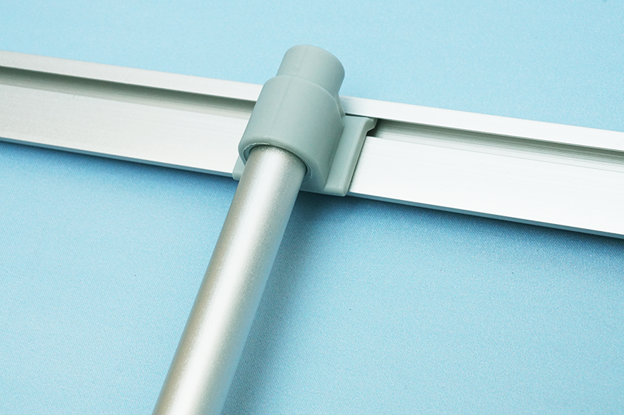 Выставочный стенд ролл ап Премиум фото соединения штока с верхней планкой