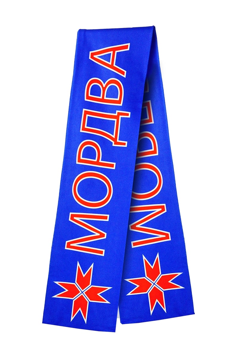 Однослойный шарф со сквозной печатью на заказ