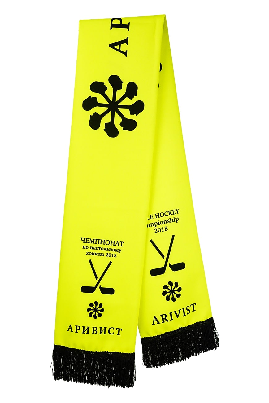 Флисовый, клубный шарф на заказ