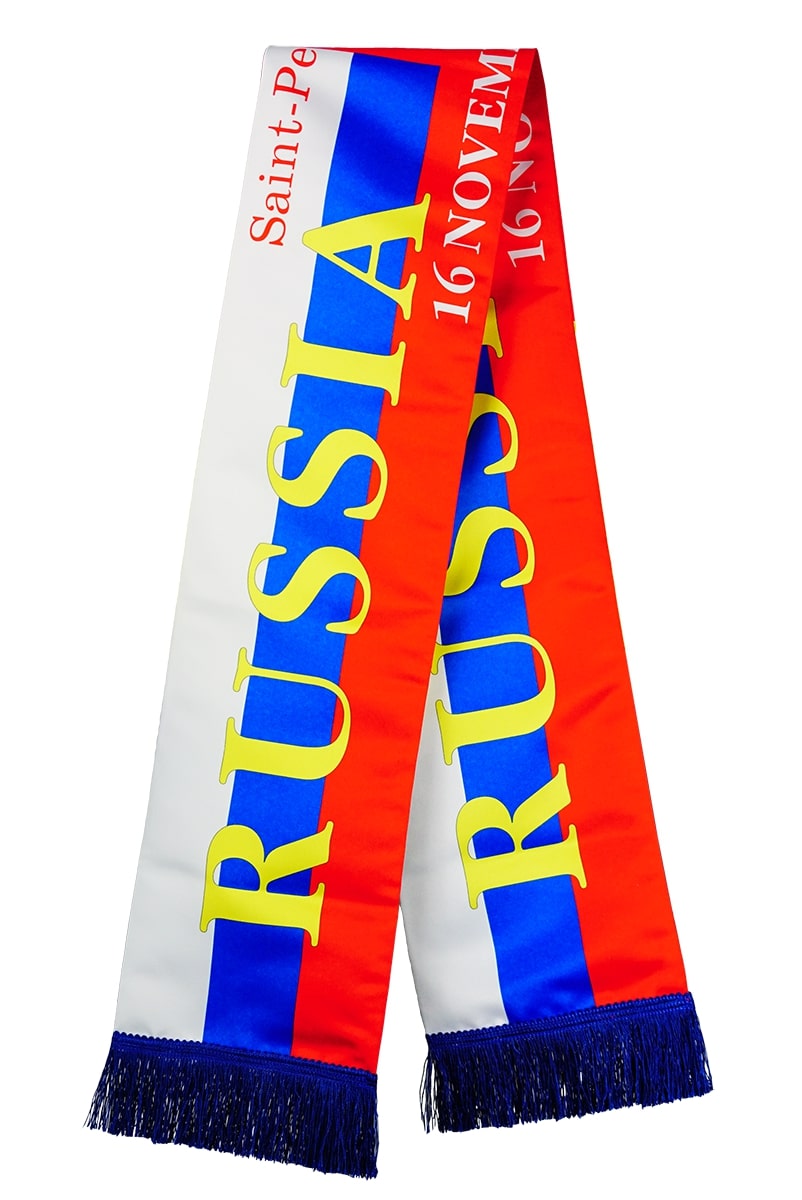 Флисовый, клубный шарф на заказ