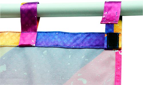 Петля занавески с липучкой.