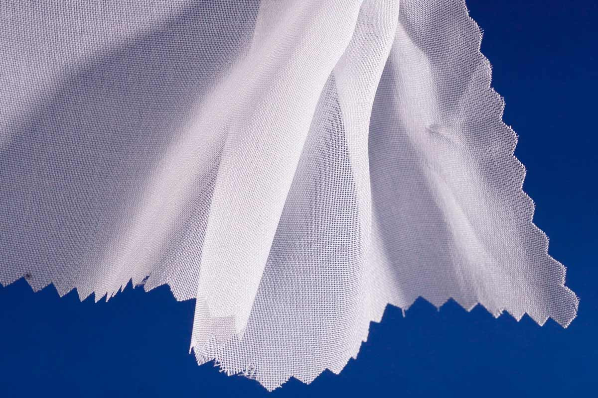 Макро-фото ткани Шифон.