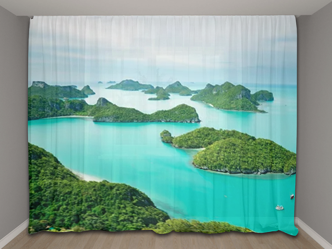 Штора-занавска 3.7 х 3 м. с полноцветной печатью