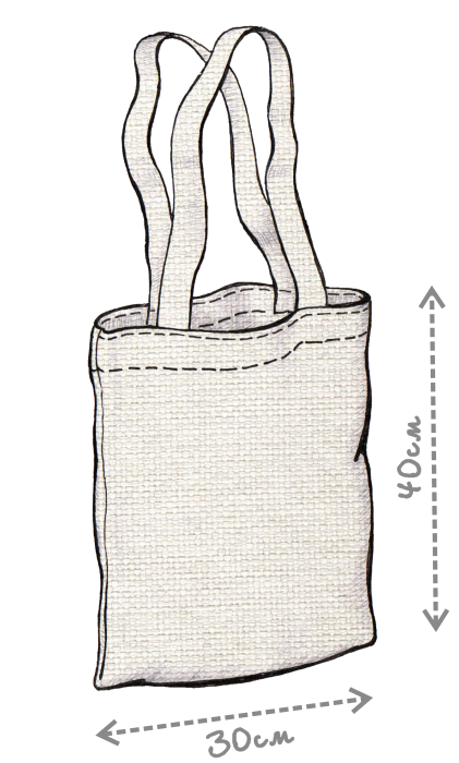 Рисунок покроя шоппера Классика