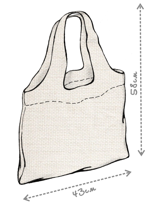 Рисунок покроя сумки Эко