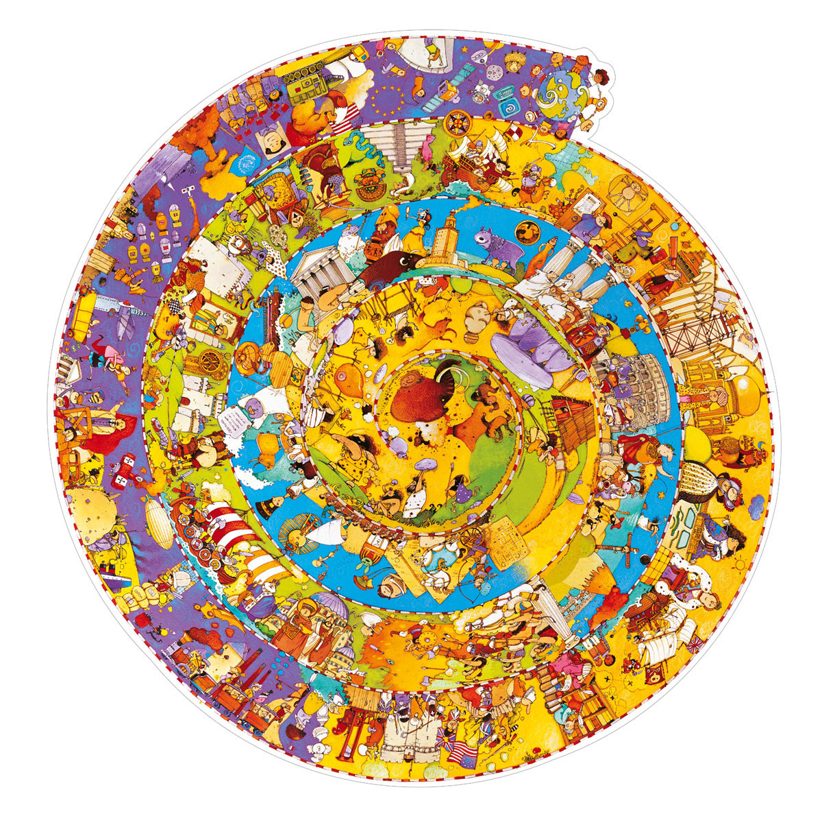 Познавательный фото пазл с картинками всемирной истории