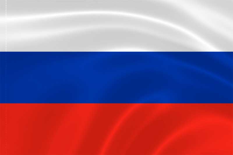 Фото флага России с гербом