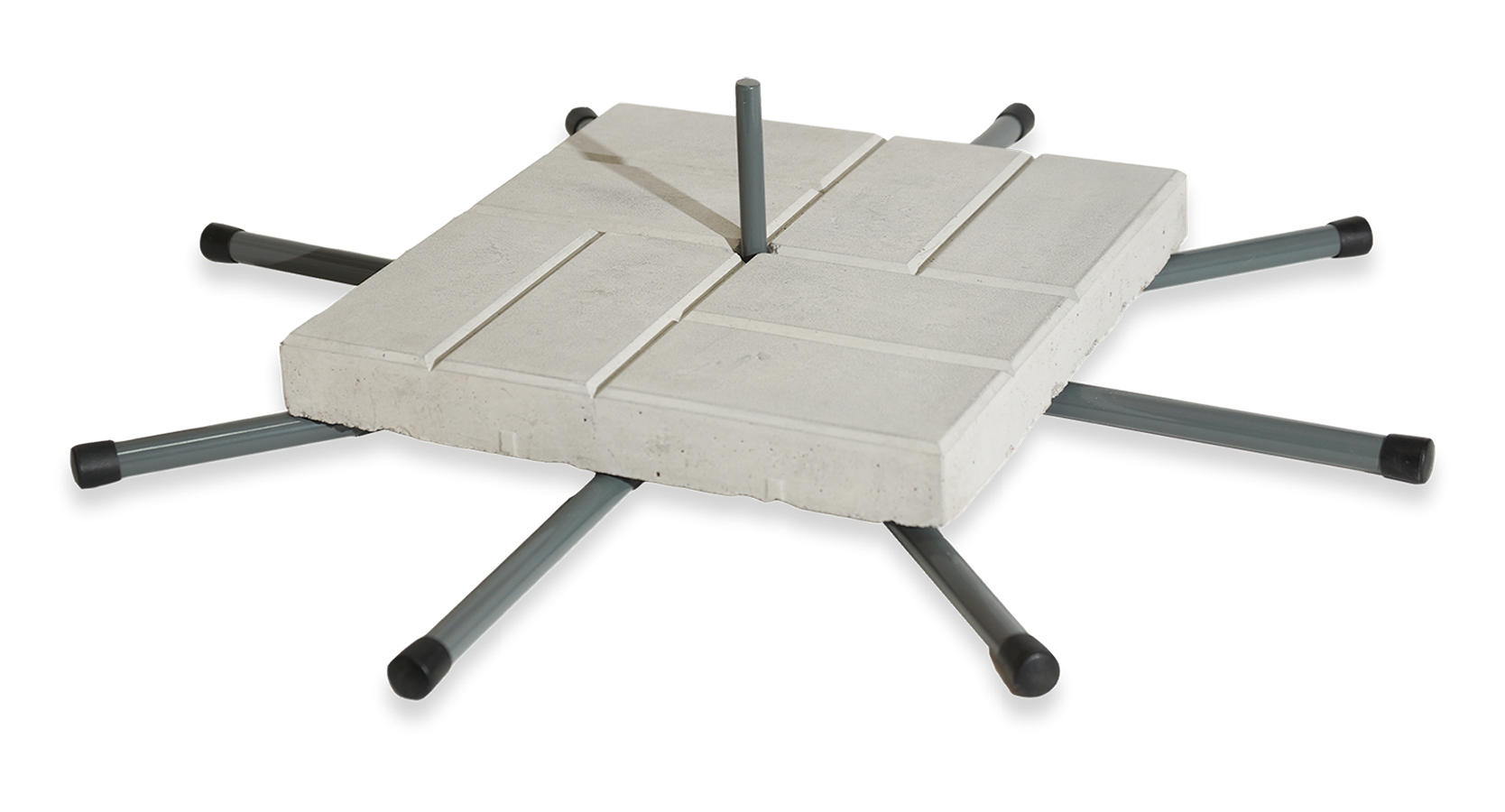 Мобильная Опора Паук - с шестью ногами, дополненная одной бетонной плиткой 40х40х5 см. 