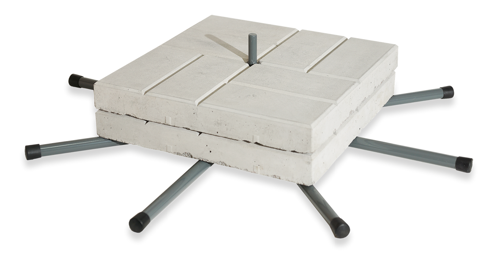 Мобильная Опора Паук - с шестью ногами, дополненная двумя бетонными плитками 40х40х5 см. 