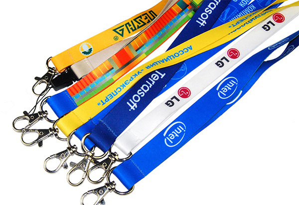 Яркие атласные ленты на катушках, с полноцветной печатью логотипов