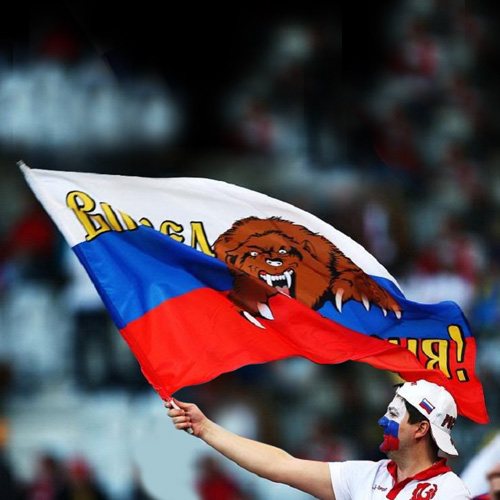 Ручные флаги для болельщиков на заказ